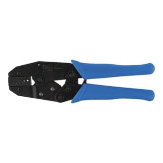 Pince à sertir et dénuder avec fonction cliquet pour cosses de câble 0,5 - 4 mm² BGS