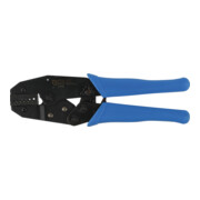 Pince à sertir et dénuder avec fonction cliquet pour cosses de câble 0,5 - 4 mm² BGS