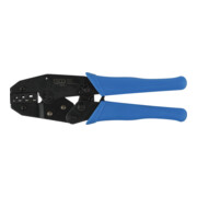 Pince à sertir et dénuder avec fonction cliquet pour cosses de câble non isolées 0,5 - 6 mm² BGS