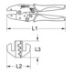 Pince à sertir pour cosses à embouts Ø 2,5-10 mm²