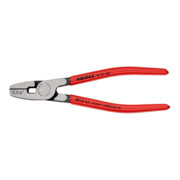 Pince à sertir pour embouts de câble, introduction frontale Knipex
