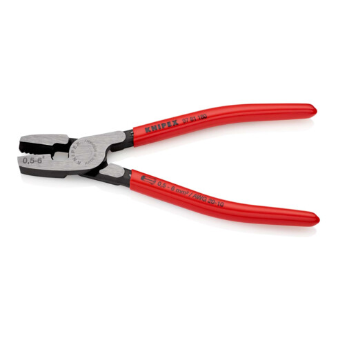Pince à sertir pour embouts de câble, introduction frontale Knipex