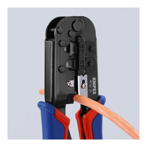 Pince à sertir pour fiches Western Knipex