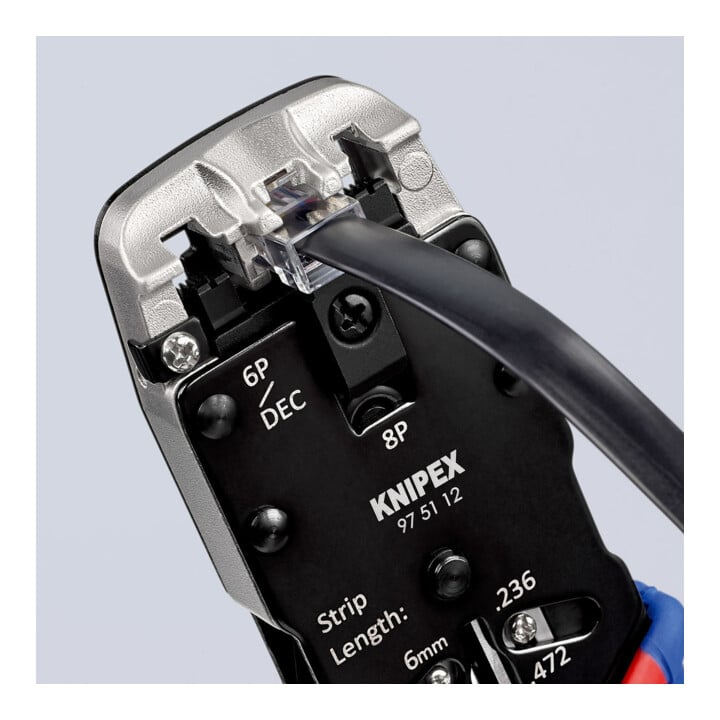 Pince à sertir pour fiches Western Knipex