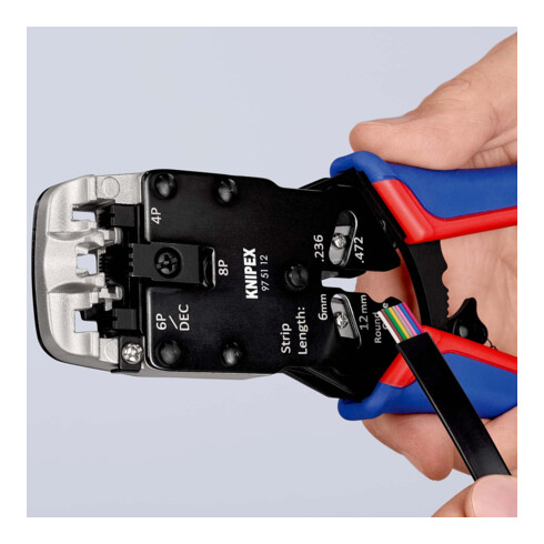 Pince à sertir pour fiches Western Knipex
