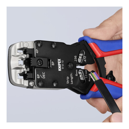 Pince à sertir pour fiches Western Knipex