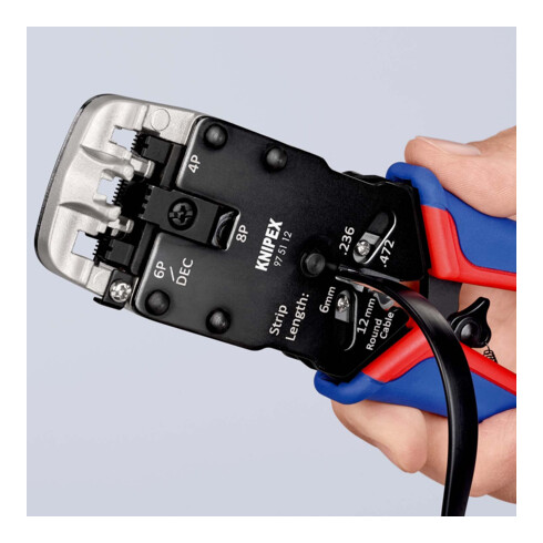 Pince à sertir pour fiches Western Knipex