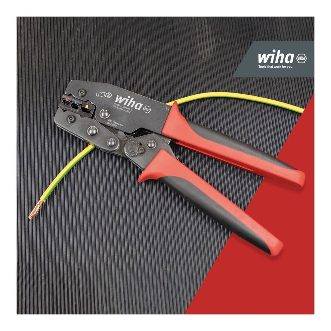 Pince à sertir Wiha pour cosses et contacts isolés 0,5 - 6mm².