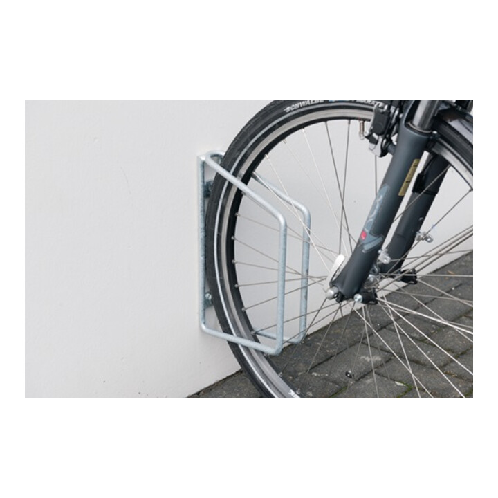 WSM Pince à bicyclette fixation murale unilatérale en acier galvanisé 1 place