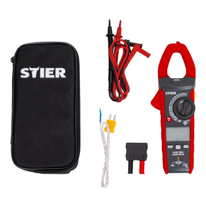 Pince ampèremétrique numérique STIER AC/DC 1 000 V 400 A 40 MΩ 100 kHz