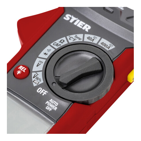 Pince ampèremétrique numérique STIER AC/DC 1 000 V 400 A 40 MΩ 100 kHz