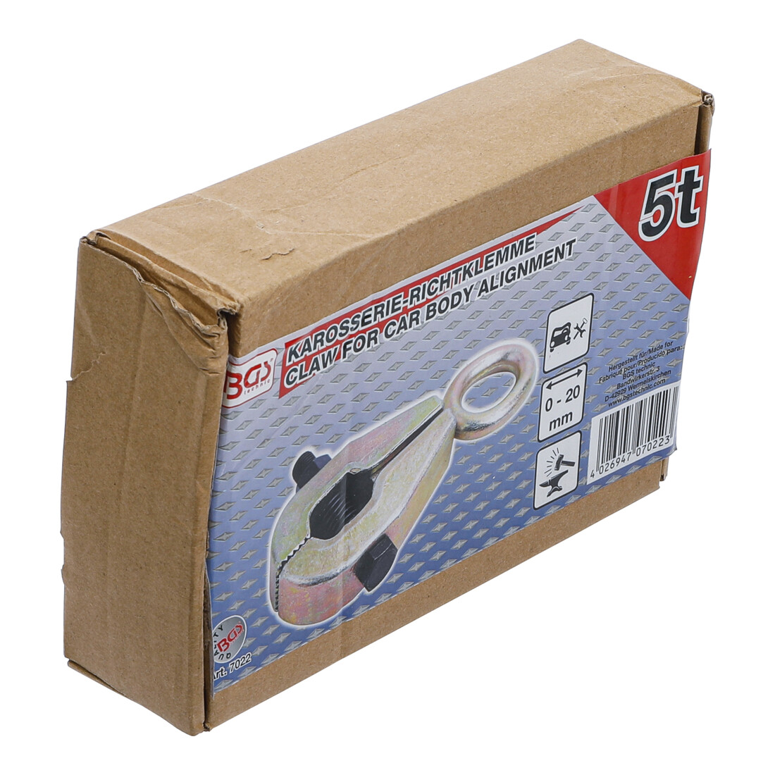Pince carrosserie BGS deux sens de traction, max. 5 t