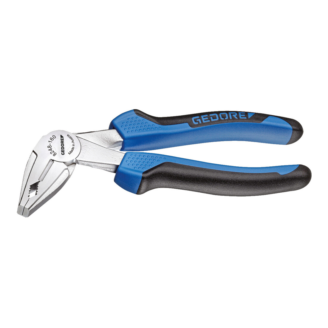 Pince combinée angulaire Gedore 160 mm, manche à 2 composants