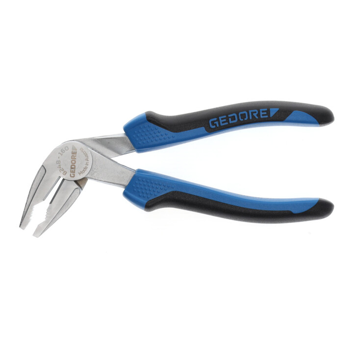 Pince combinée angulaire Gedore 160 mm, manche à 2 composants
