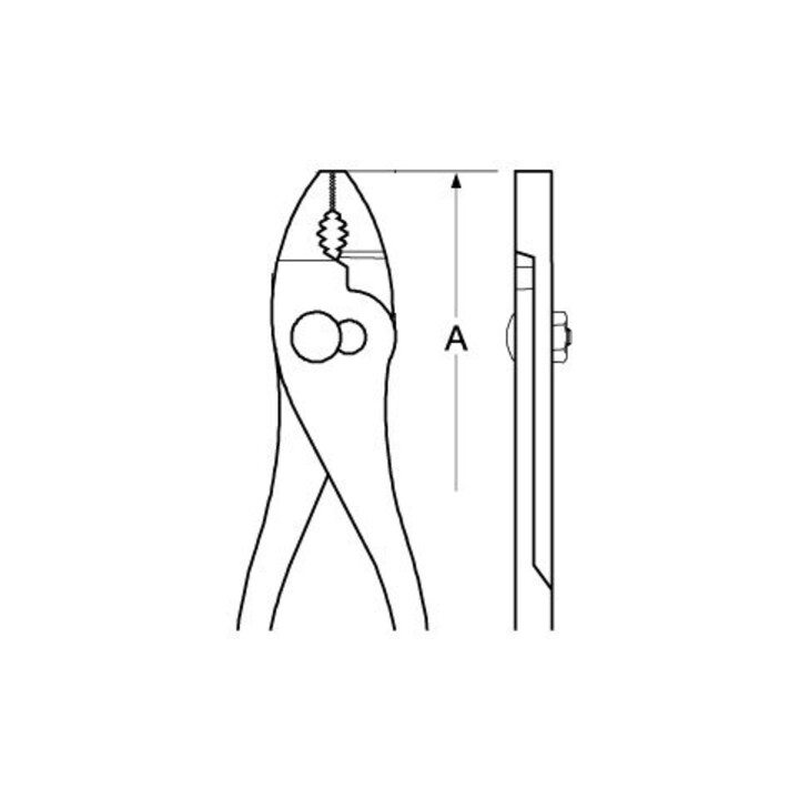 Pince combinée E/D/E avec articulation coulissante 200 mm antidéflagrante