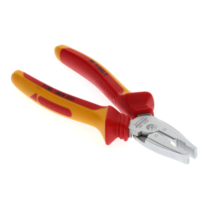 Pince combinée Gedore VDE Power avec manchons isolants VDE 180 mm