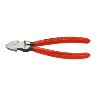Pince coupante de côté pour câbles à fibres optiques Knipex