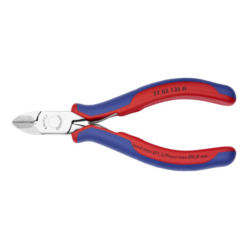 Pince coupante de côté pour l'électronique, à tranchants au carbure intégrés Knipex