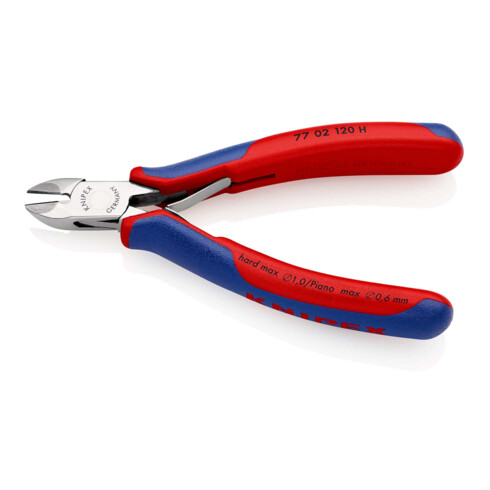 Pince coupante de côté pour l'électronique, à tranchants au carbure intégrés Knipex