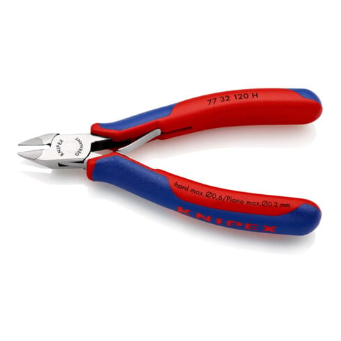 Pince coupante de côté pour l'électronique, à tranchants au carbure intégrés Knipex