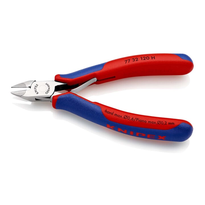 Pince coupante de côté pour l'électronique, à tranchants au carbure intégrés Knipex