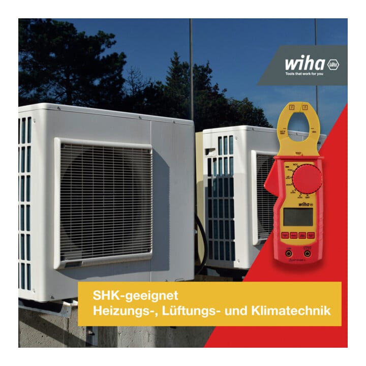 Pince de courant Wiha jusqu'à 1 000 V CA, CAT IV 2 piles AAA incluses