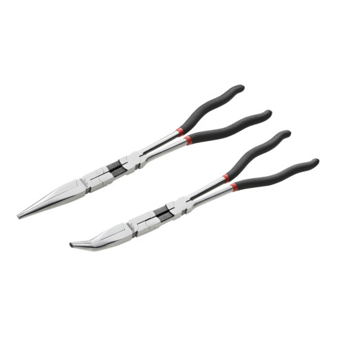 Pince de façade avec double articulation, set extra long, 2 pcs.