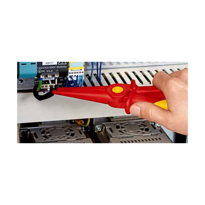 Pince demi-ronde en plastique, isolante Knipex