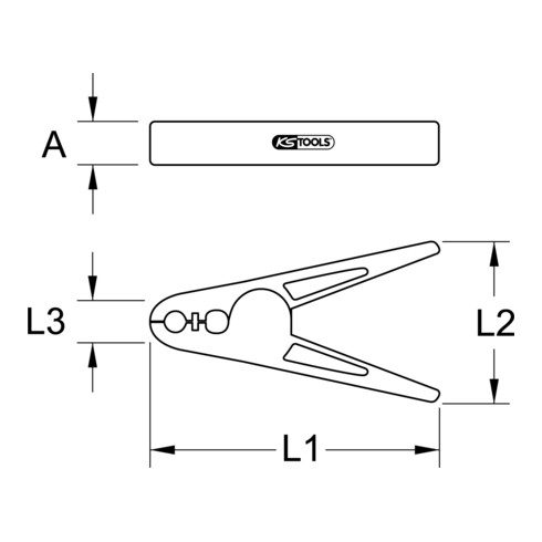 Pince en plastique avec isolation protectrice, grande, 165 mm KS Tools