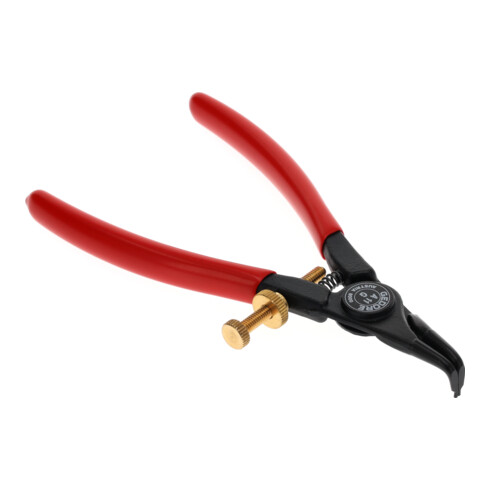 Pince Gedore pour anneaux de retenue externes, coudée, 4-9 mm