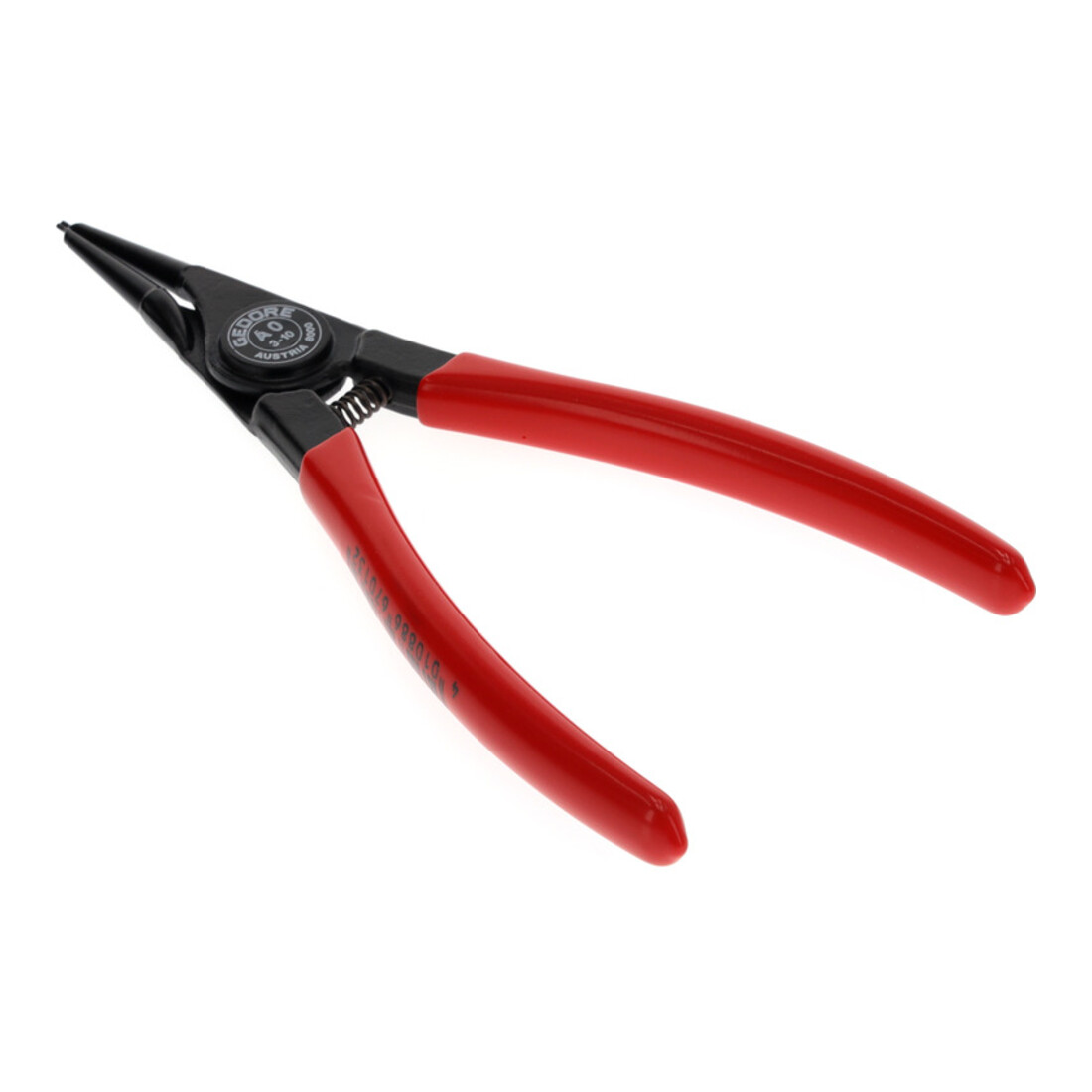 Pince Gedore pour circlips pour anneaux extérieurs, modèle droit, forme A