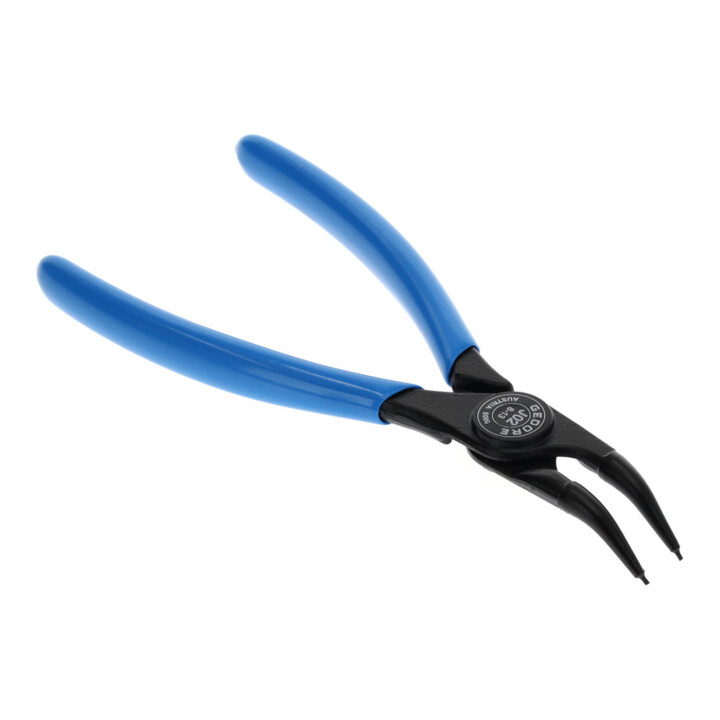 Pince Gedore pour circlips internes, coudée à 45 degrés, 8-13 mm