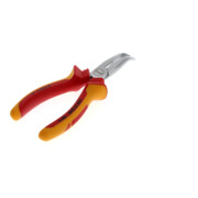 Pince Gedore VDE à becs plats avec manchons isolants VDE 160 mm, surfaces de préhension inclinées-2