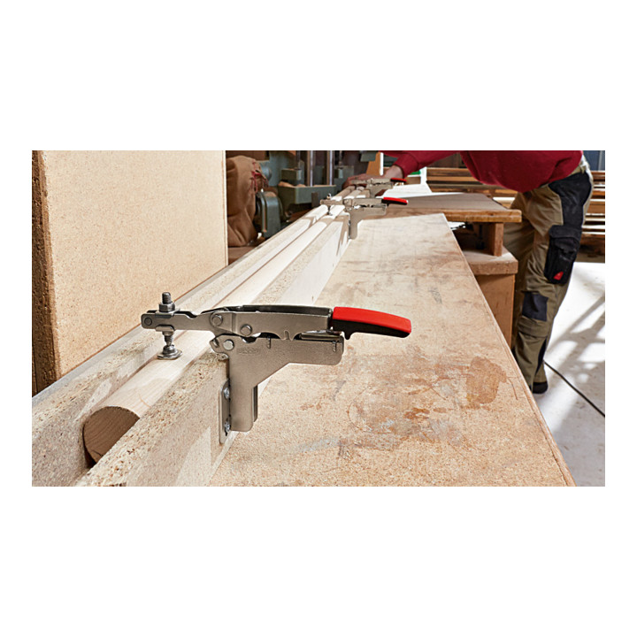 Pince horizontale Bessey à bras ouvert et plaque de base pliée STC-HA
