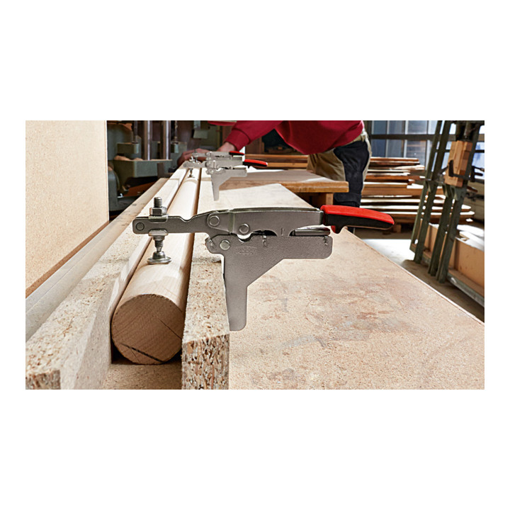 Pince horizontale Bessey à bras ouvert et plaque de base pliée STC-HA