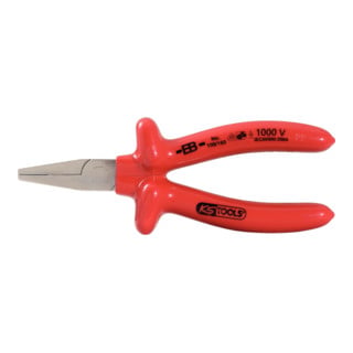 KS Tools CLASSIC Pince plate 1000V, mâchoires courtes, 160 mm