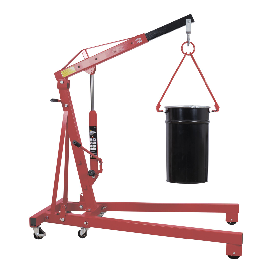 Pince pour fûts STIER pour fûts en acier horizontaux, capacité de charge 500 kg