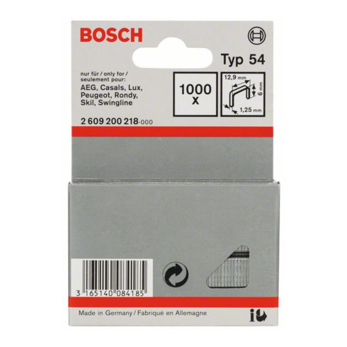 Pince pour fil plat Bosch type 54, 12,9 x 1,25 x 12 mm