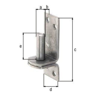 Pince sur plaque 13x10mm VA GAH