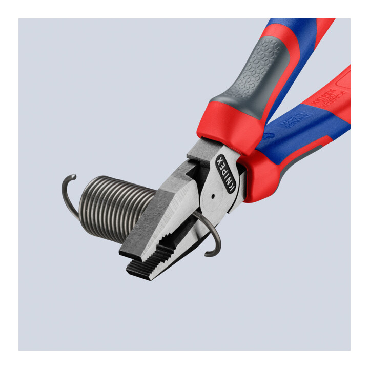 Pince univ. à forte démultiplication L. 180 mm poli gaines muticomposant KNIPEX
