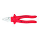 Pince univ. à forte démultiplication L. 225 mm chromé isolé immers. VDE KNIPEX-4