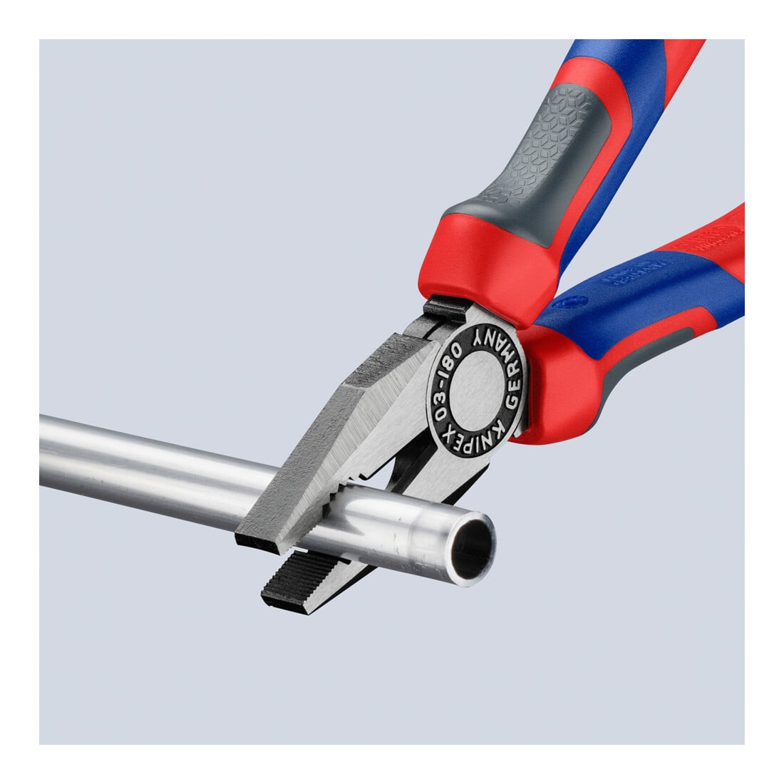 Pince combinée Knipex atramentisée noire polie avec manchons multi-composants