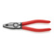 Pince combinée Knipex atramentisée noire atramentisée polie avec revêtement plastique-1