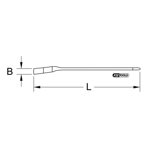 KS Tools Brosse à poussière isolée, coudée