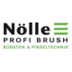 Brosse annulaire Nölle, ronde, poils mixtes légers, fil court, anneau en nickel, manche en bois brut-3