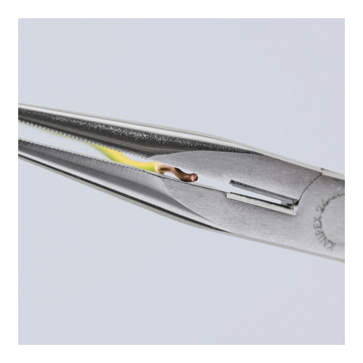 Pinces à becs demi-ronds avec tranchant, (pinces bec de cigogne) Knipex