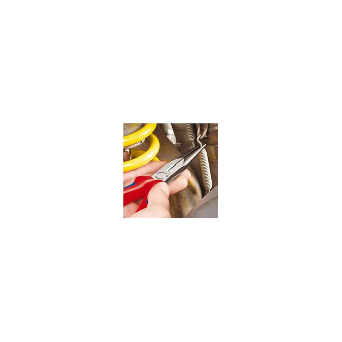 Pinces à becs demi-ronds avec tranchant, (pinces bec de cigogne) Knipex