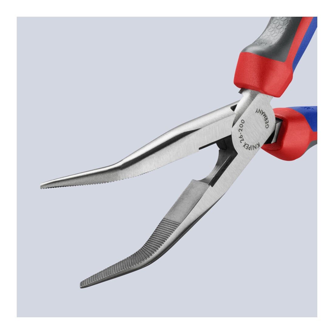 Pinces à becs demi-ronds avec tranchant, (pinces bec de cigogne) Knipex