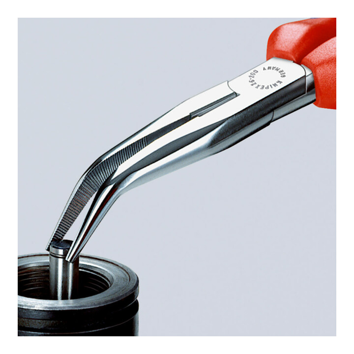 Pinces à becs demi-ronds avec tranchant, (pinces bec de cigogne) Knipex