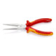 Pinces à becs demi-ronds avec tranchant, (pinces bec de cigogne) Knipex
